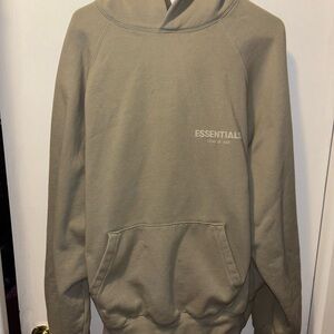 Fear of God Essentials Hoodie in Seafoam size XL